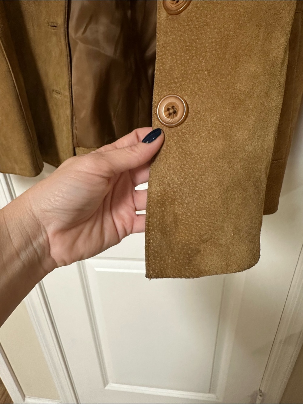 Vintage Spiegel Women's 100% Leather Button-Front Jacket in Camel 🐪 - Picture 9 of 14